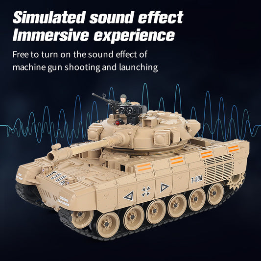 Cross-border battle remote control tank tracked vehicle that can fire bullets and water bullets, smokes, boy toy wholesale, military use