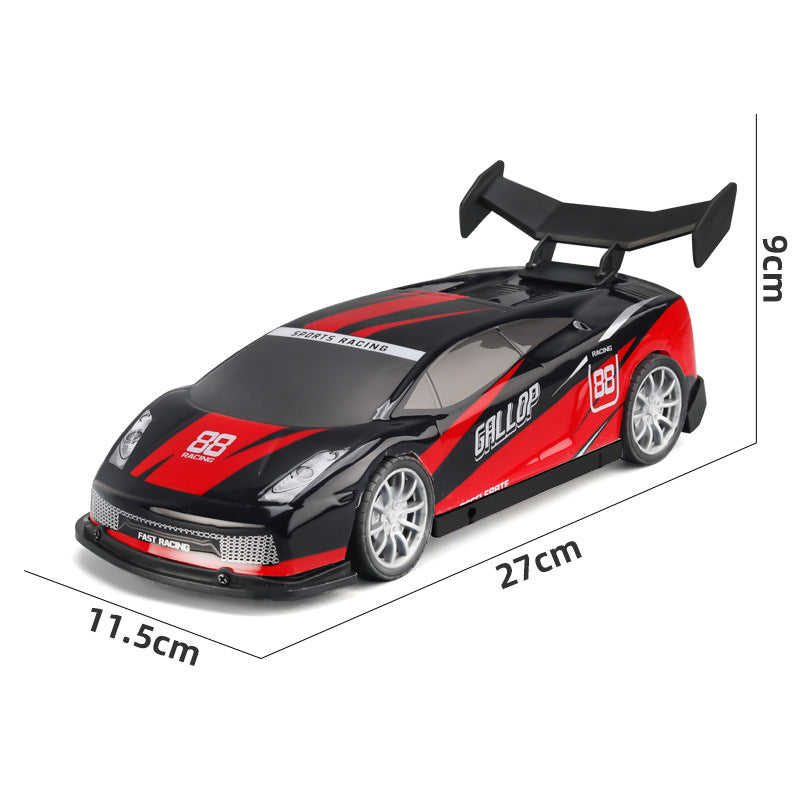 RC remote control car for adults and children, driftable electric flat sports car model, four-wheel drive racing car toy car, boys' stunt supercar