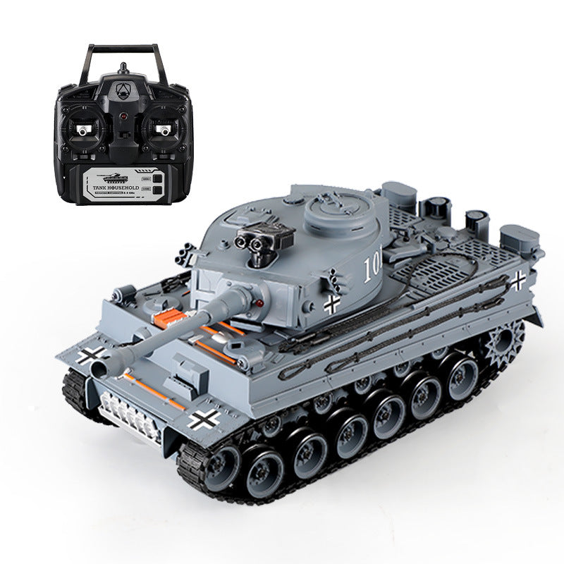 Cross-border battle remote control tank tracked vehicle that can fire bullets and water bullets, smokes, boy toy wholesale, military use